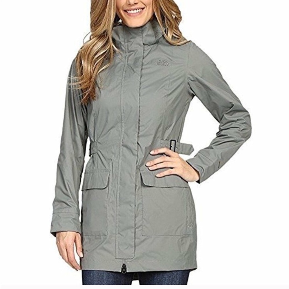 The North Face Tomales Bay Jacket medium gray EUC